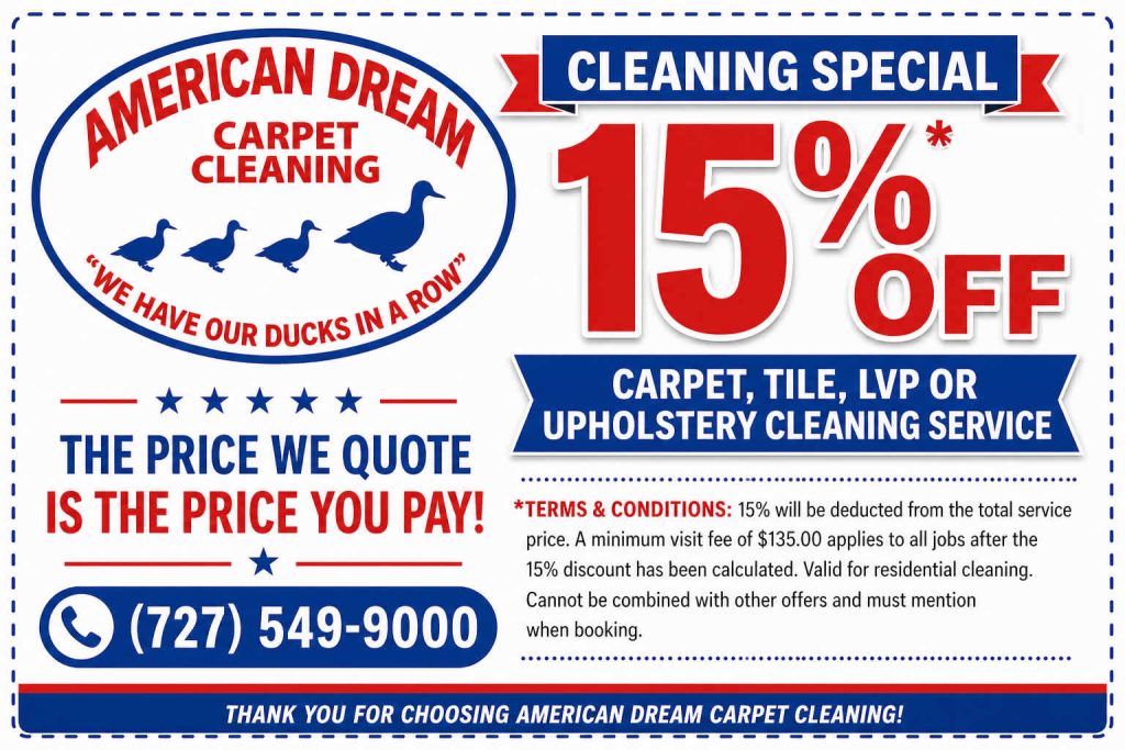 15% Off Carpet Cleaning Special Coupon